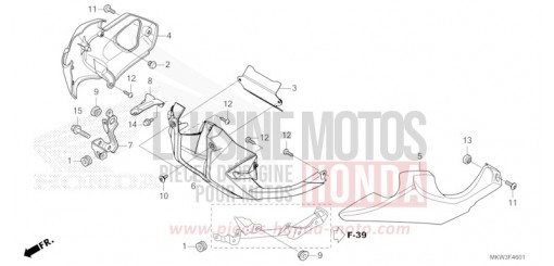 CARENA SOTTOSTANTE (NC750XD) NC750XDP di 2023